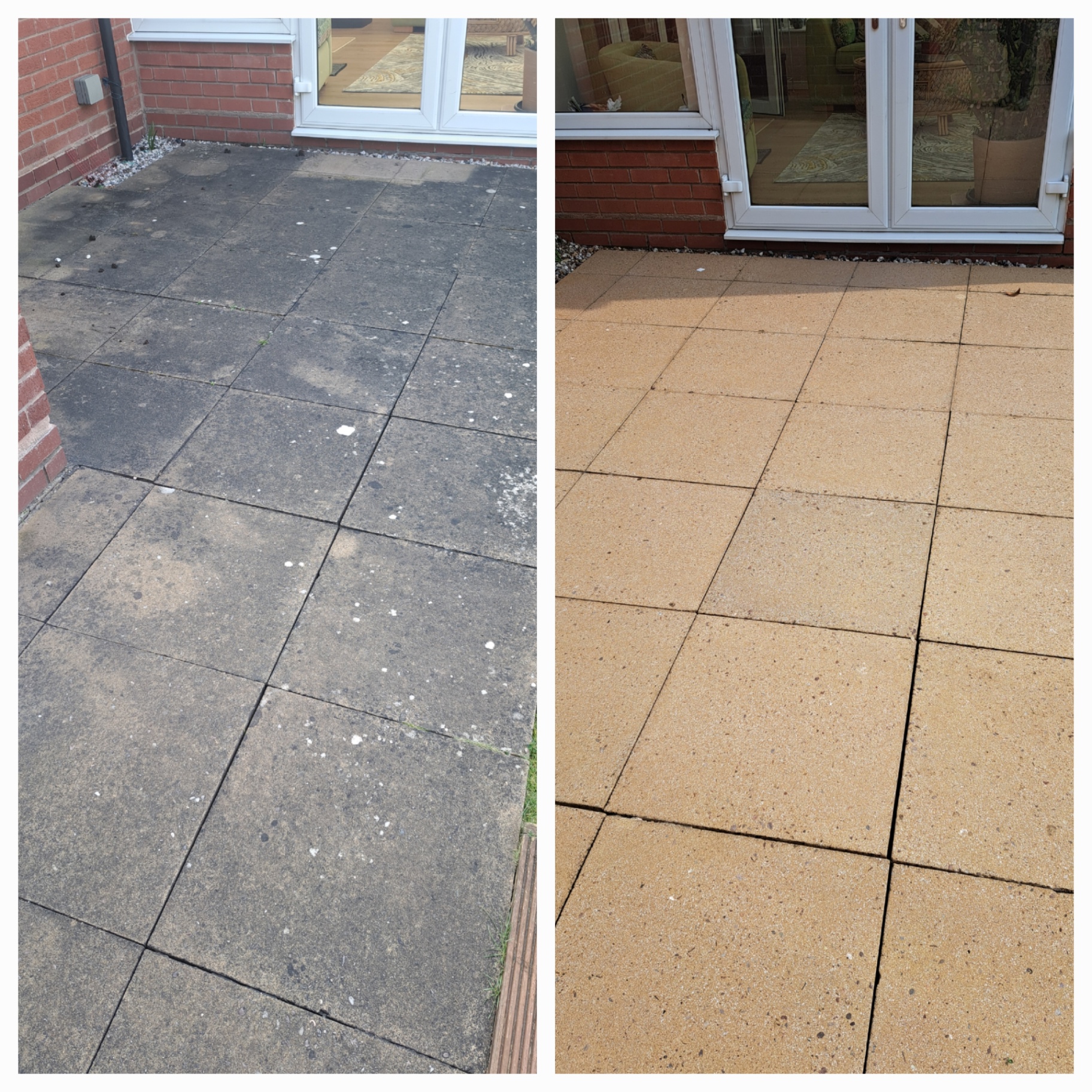 Patio pressure wash